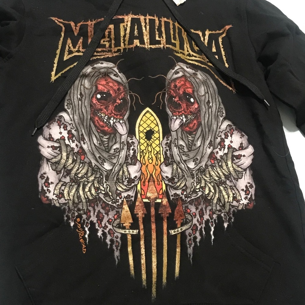 Metallica Throw on Hoodie From Hot Topic